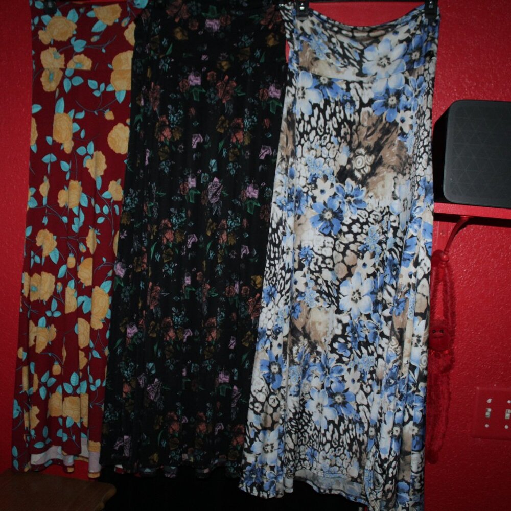 SET of 3 Small LuLaRoe Maxi Skirts